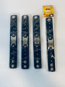 lot 66 image: Lot of 4 - New Work With Jesus Collection Leather Bracelet