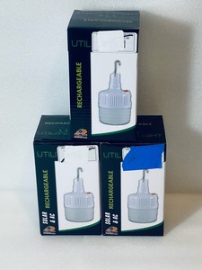 lot 88 image: Lot of 3 - New LED Utility Light, Rechargeable SOLAR & AC