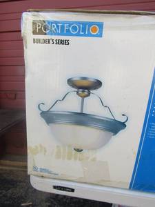 lot 77 image: Portolio twin pack interior ceiling light fixtures new