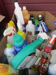 lot 110 image: Used lot of house hold items cleaning supplies, bug killers