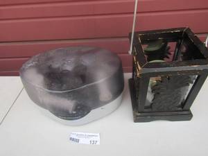 lot 137 image: Remington curling roller set, pineapple candle holder