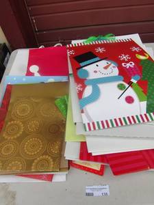 lot 138 image: Large lot of Christmas gift boxs and bags