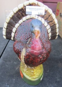 lot 144 image: Wild turkey bourbon bottle vintage and its empty