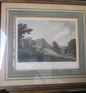 lot 161 image: View of Egglestons Abbey, the view of Monastery and Tyne Moth 16 12 18 by Wayne Byrne,