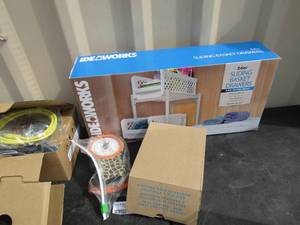lot 236 image: 2 tier sliding basket drawers, wifi router, scale