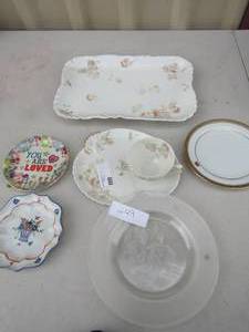 lot 249 image: various dcor plates , set with tea cup saucer and platter by Haviland Limoges
