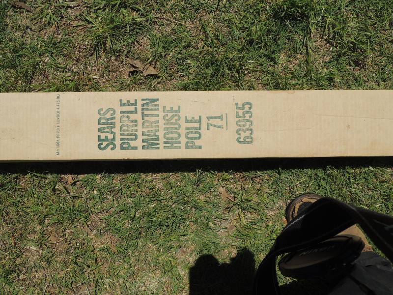 lot 391 image: MARTIN  BIRD HOUSE POLE