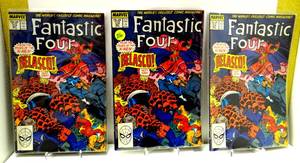 lot 26 image: VINTAGE Fantastic Four #314 MARVEL Comics 1988 - 3 NMMT COPIES