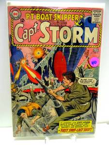 lot 40 image: VINTAGE CAPT. STORM #2 WORLD WAR II  KOREAN WAR DC SILVER-AGE 1964 $$