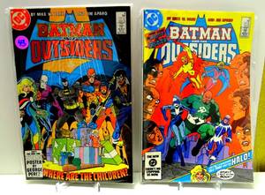 lot 43 image: Vintage DC Comics Batman And The Outsiders #8 & 9 (1984) X2