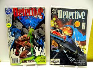 lot 44 image: 1989 Detective Comics #599- Batman - Blind Justice Part 2  & Detective Comics #601 June (X2)