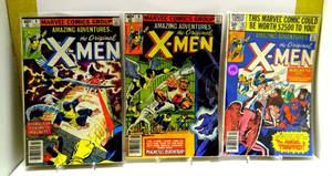 lot 46 image: Amazing Adventures #8, 9, & 10 The Original X-Men July 1980 Marvel Comics (X3)