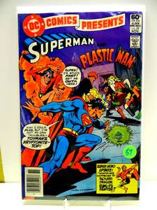lot 57 image: DC Comics Presents Superman and Plastic Man #39 DC November 1981 $$