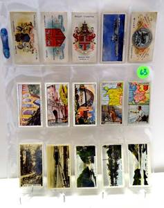 lot 63 image: ASSORTMENT OF VINTAGE TOBACCO CARDS - 15 IN TOTAL
