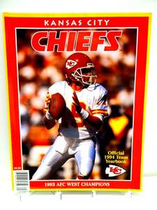 lot 67 image: 1994 KANSAS CITY CHIEFS Official Yearbook JOE MONTANA 80 pages AFC WEST CHAMPS $$$