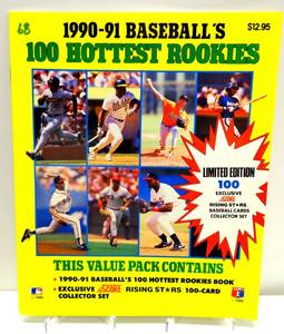 lot 68 image: 1990-91 100 Hottest Rookies Value Pack Score Rising Star Guide - Frank Thomas (NO CARDS - BOOK ONLY)