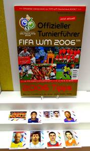 lot 75 image: Official Tournament Guide FIFA World Cup 2006-Official Magazine FIFA World Cup 2006 wPlayer Stickers as shown