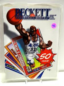 lot 76 image: Shaquille ONeal Beckett Basketball Monthly September 1994 50th Issue $$