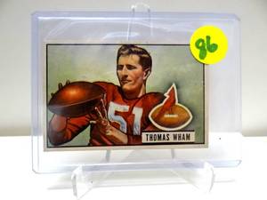lot 86 image: 1951 Bowman - THOMAS WHAM - Card Number 64 - CARDINALS