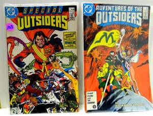 lot 103 image: THE OUTSIDERS SPECIAL #1, 1987  & Adventures of the Outsiders #33 DC Comics 1986 (2X$)
