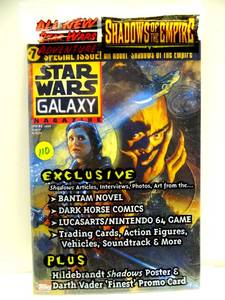 lot 110 image: Spring 1996 Star Wars Galaxy Magazine #7 w 2 Free Cards Sealed Poly Bag $$