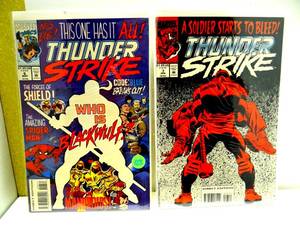 lot 123 image: Thunder Strike #6 Comic Book (Marvel Comics, 1994)  Hot Key & Thunder Strike #7  (2X$)