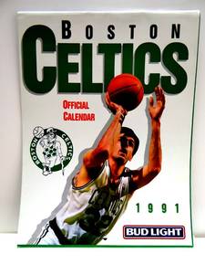 lot 129 image: 1990 Boston Celtics Official Calendar - FULL COLOR PHOTOS