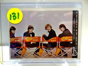 lot 131 image: 1967 DONRUSS THE MONKEES PETER TORK DAVY JONES MICKY DOLENZ CARD VG-EX #17A