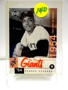 lot 140 image: 2001 Upper Deck Legends of New York MONTE IRVIN #64 HOF Giants