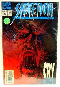 lot 147 image: Sabretooth #4 CRY AGONY Marvel Comic Book Direct Edition