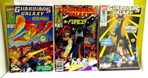 lot 155 image: 1990 Guardians of the galaxy Vol. 1 #4, 5, & 6 (3X$)