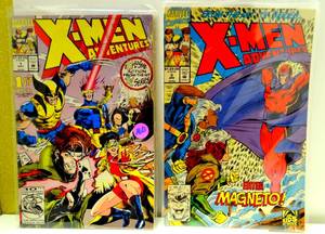 lot 160 image: KEY ISSUE X-Men Adventures #1 Marvel Comics 1992 1st appearance of Morph & X-MEN ADVENTURES #3 MAGNETO $$