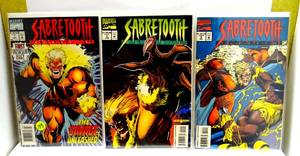 lot 173 image: $$$ FIRST EDITION - Sabretooth Classic #1 Marvel Comics 1994 plus #2 & 3