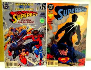 lot 180 image: Superboy Worlds Collide #7 DC Comics 1994 & Superboy (1994 series) #18 (2X$)