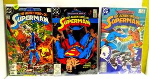 lot 185 image: The Adventures of Superman DC Comics #426, 436, & 437 - LOT OF 3