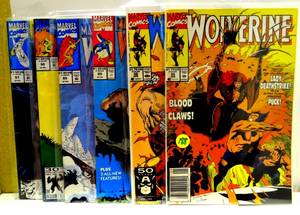 lot 188 image: 1991 MARVEL COMICS - WOLVERINE #35, 38, &Wolverine 85 First Appearance of Cyber , #95, 96, 97 (REVERSE COVER ISSUES - SEE PICS)$$$ LOT OF 6 BOOKS