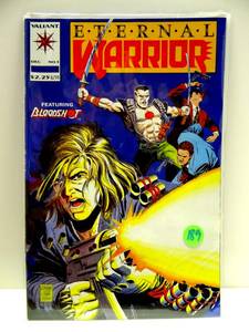 lot 189 image: Eternal Warrior #5 NMM 2nd Full App Bloodshot Valiant 1993