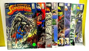 lot 198 image: 1988 DC COMICS - THE ADVENTURES OF SUPERMAN #449, 450, 451, 452, 453, 454, 455, & 456 (8X$)