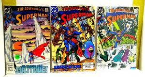 lot 199 image: 1988 DC COMICS - THE ADVENTURES OF SUPERMAN #459, 460, & 461 (3X$)