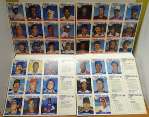 lot 209 image: RARE UNCUT 1988 STARTING LINEUP SHEETS - TALKING BASEBALL CARDS (40 PHOTO CARDS, 8 STAT CARDS) $$$