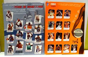 lot 213 image: 2003 & 2004 WNBA ADVERTISING PROMO CARDS - TIS IS WHO I AM