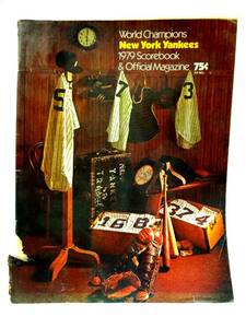 lot 215 image: New York Yankees 1979 Scorebook & Official Magazine Baltimore