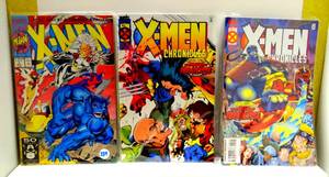 lot 234 image: X-MEN A Mutant Mile-Stone #1 (Oct 1991) & Age of ApocalypseX-Men Chronicles #1-2  (Marvel 1995) (3Xs)