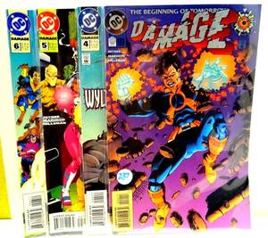 lot 237 image: 1994 Damage #0 The Beginning of Tomorrow DC Comics  4, 5, & 6 (4X$)
