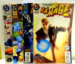 lot 239 image: 1994 DC COMICS Damage 12, 13, 14, & 15 (4X$)