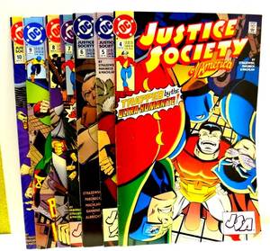lot 245 image: 1992 DC COMICS - JUSTICE SOCIETY OF AMERICA # 4 THRU 10 (7 TOTAL) (X$)
