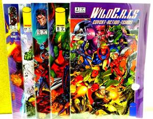 lot 246 image: $$$ 1994 Image Comics Wildcats Covert Action Teams Sourcebook #2 First Print  ISSUES 11,12, 15, & 19 (5 BOOK LOT)