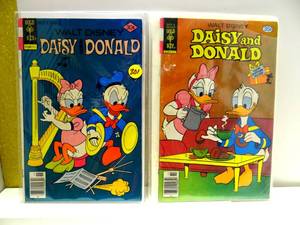 lot 301 image: VINTAGE Daisy and Donald #271976 Gold Key & Daisy and Donald (1973 Gold Key)