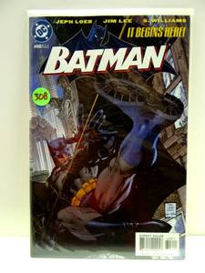 lot 308 image: BIG $ ITEM - Batman #608  Hush Story Begins 1st Print  Jim Lee Jeph Loeb 2002 DC  NM