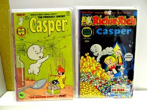 lot 321 image: VINTAGE CASPER #189 HARVEY COMICS 1976 & RICHIE RICH - AND CASPER #18 Harvey Comics 1977 (2X$) $$$